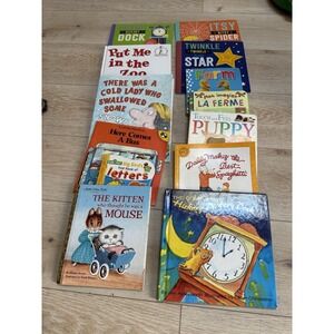 Lot Of 13 Children's Book Classic Nursery Rhymes And Early Learning- GREAT MIX